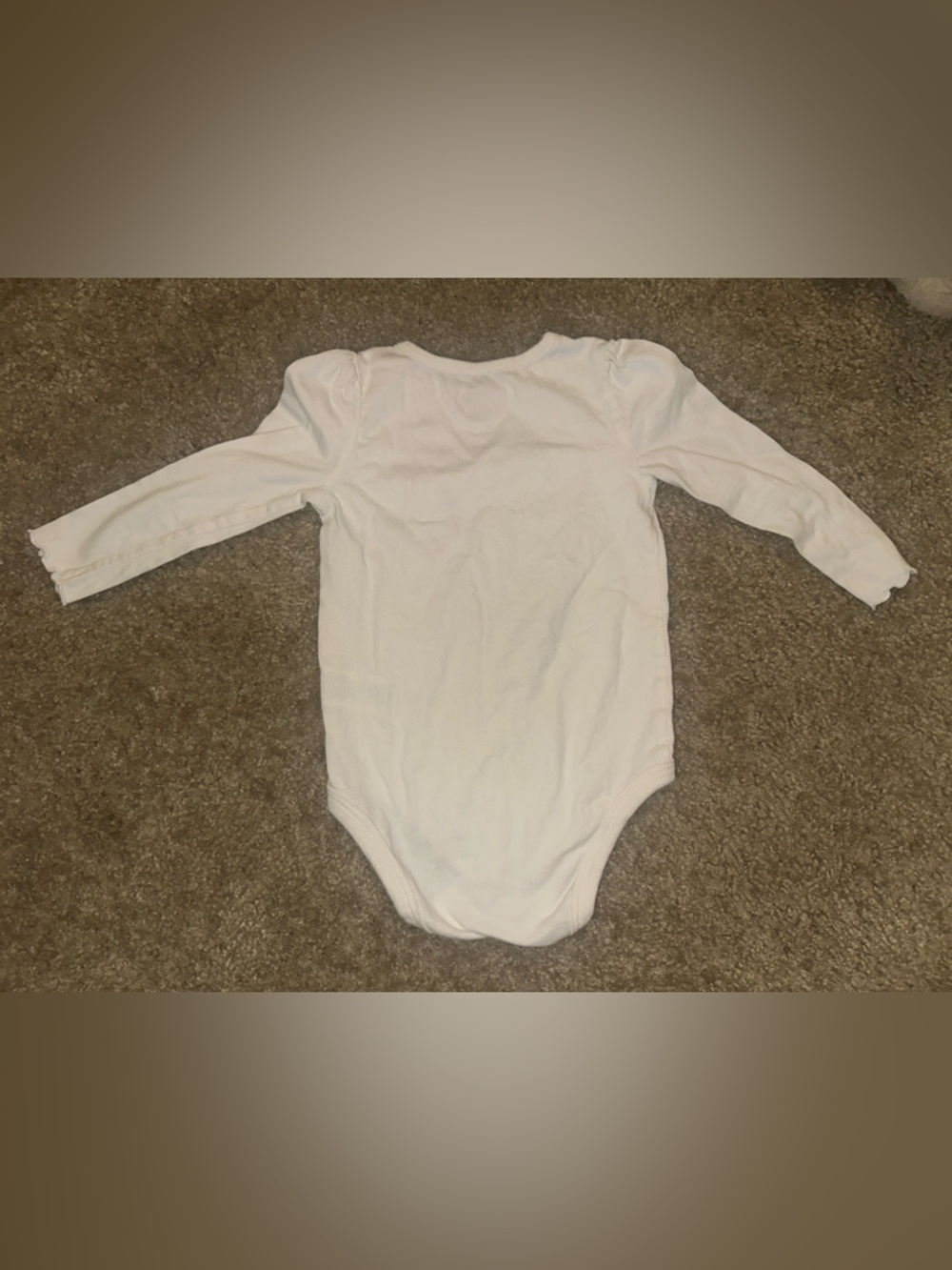 Pair of Baby Long-Sleeve Onesies - Light Blue & Cream - Picture 3 of 3